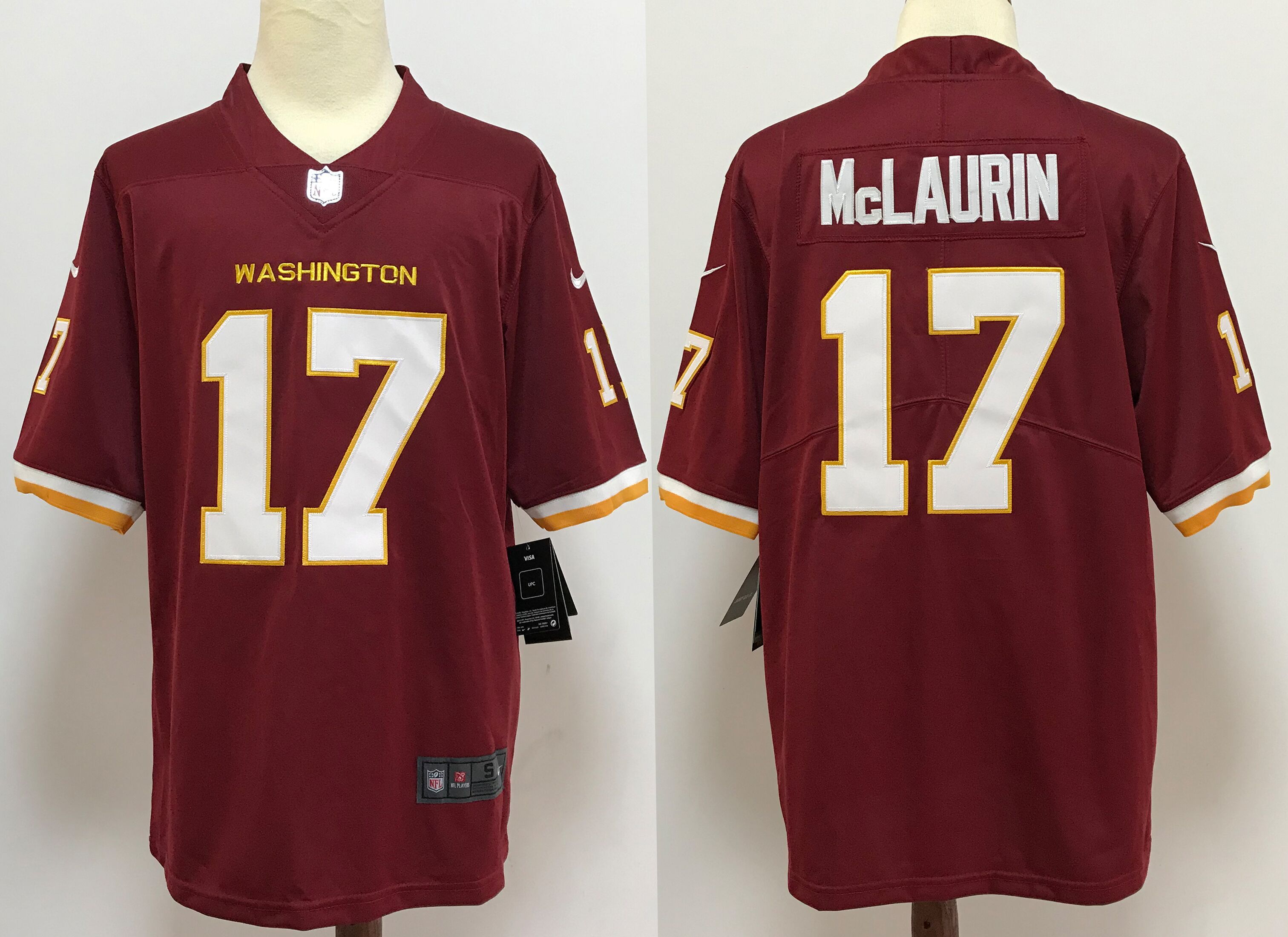 Men Washington Redskins #17 Mclaurin Red 2020 Vapor Untouchable Playe Nike NFL Jersey